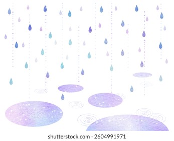 Abstract rain image background illustration