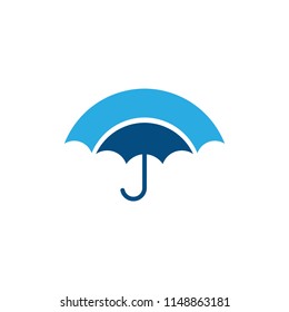 abstract rain umbrella protect logo vector