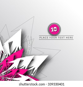 Abstract rainbow arrow line background with space of your text. vector illustration.