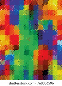 abstract rainbow avant-garde ornament