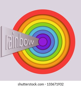 Abstract rainbow background