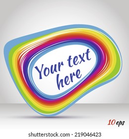 Abstract rainbow background