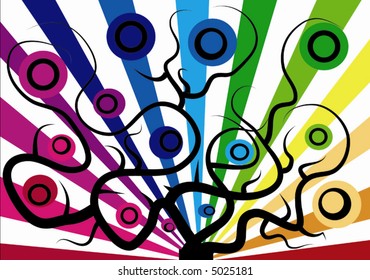 abstract rainbow background