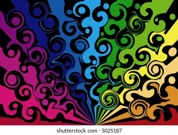 abstract rainbow background