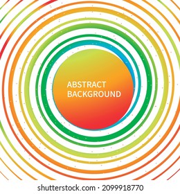 Abstract Rainbow background arranged in a circle. Poster, banner, presentation, website design template