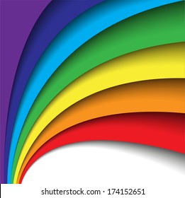 Abstract rainbow background. Big space for your text.