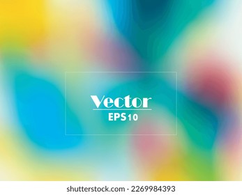 Abstract rainbow background. Blurred colorful gradient backdrop. Vector illustration for your graphic design, template, banner, poster or website