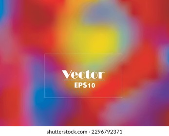 Abstract rainbow background. Blurred colorful gradient backdrop. Vector illustration for your graphic design, template, banner, poster or website