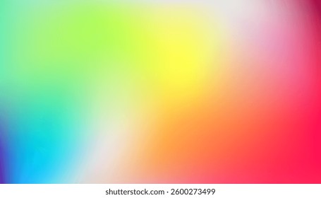 Abstract rainbow background. Blurred colorful gradient backdrop. Vector illustration for your graphic design, template, banner, poster or website