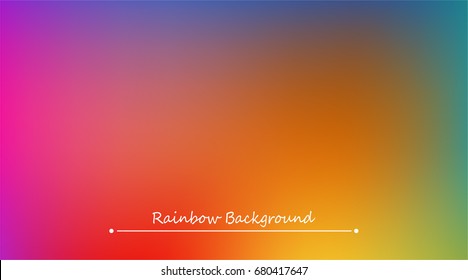 Abstract rainbow background. Blurred colorful rainbow background. Mesh background of rainbow colors. Vector illustration