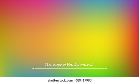 Abstract rainbow background. Blurred colorful rainbow background. Mesh background of rainbow colors. Vector illustration