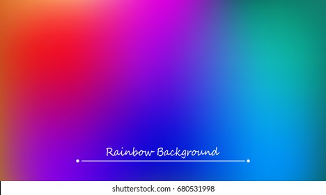 Abstract rainbow background. Blurred colorful rainbow background. Mesh background of rainbow colors. Vector illustration