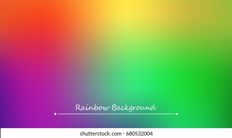 Abstract rainbow background. Blurred colorful rainbow background. Mesh background of rainbow colors. Vector illustration