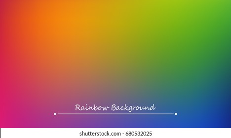 Abstract rainbow background. Blurred colorful rainbow background. Mesh background of rainbow colors. Vector illustration