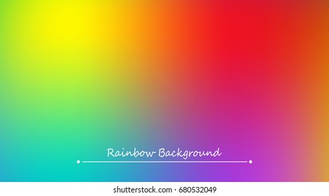 Abstract rainbow background. Blurred colorful rainbow background. Mesh background of rainbow colors. Vector illustration