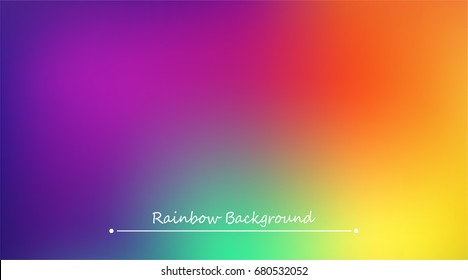 Abstract rainbow background. Blurred colorful rainbow background. Mesh background of rainbow colors. Vector illustration