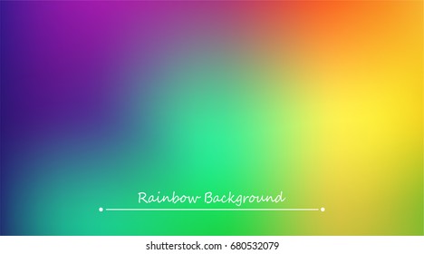 Abstract rainbow background. Blurred colorful rainbow background. Mesh background of rainbow colors. Vector illustration
