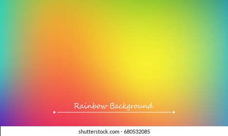 Abstract rainbow background. Blurred colorful rainbow background. Mesh background of rainbow colors. Vector illustration