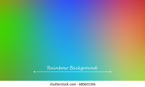 Abstract rainbow background. Blurred colorful rainbow background. Mesh background of rainbow colors. Vector illustration