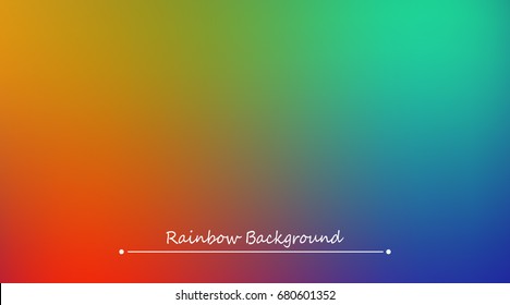 Abstract rainbow background. Blurred colorful rainbow background. Mesh background of rainbow colors. Vector illustration