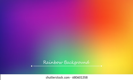 Abstract rainbow background. Blurred colorful rainbow background. Mesh background of rainbow colors. Vector illustration