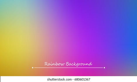 Abstract rainbow background. Blurred colorful rainbow background. Mesh background of rainbow colors. Vector illustration