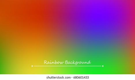 Abstract rainbow background. Blurred colorful rainbow background. Mesh background of rainbow colors. Vector illustration