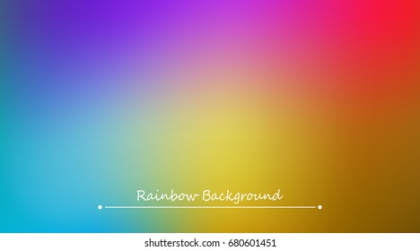 Abstract rainbow background. Blurred colorful rainbow background. Mesh background of rainbow colors. Vector illustration