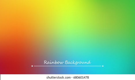 Abstract rainbow background. Blurred colorful rainbow background. Mesh background of rainbow colors. Vector illustration