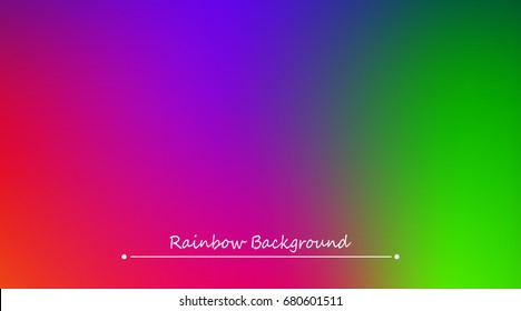 Abstract rainbow background. Blurred colorful rainbow background. Mesh background of rainbow colors. Vector illustration