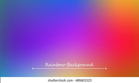 Abstract rainbow background. Blurred colorful rainbow background. Mesh background of rainbow colors. Vector illustration