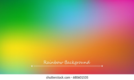 Abstract rainbow background. Blurred colorful rainbow background. Mesh background of rainbow colors. Vector illustration