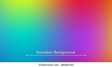 Abstract rainbow background. Blurred colorful rainbow background. Mesh background of rainbow colors. Vector illustration