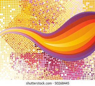 Abstract rainbow background. Clip-art