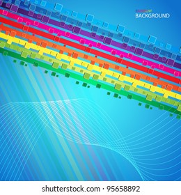 Abstract rainbow background. Clip-art