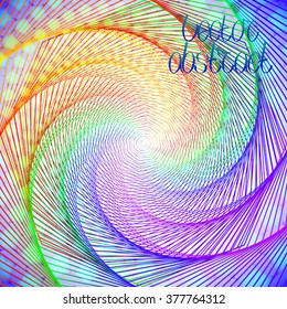 Abstract Rainbow Background. Colorful Structure  and Scenic Stairs . Vector Illustration
