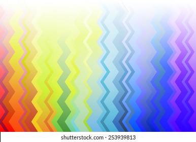 Abstract rainbow background with colorful zigzag stripes