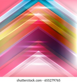 Abstract rainbow background consisting of colored lines is a fresh and interesting solution for your design and marketing