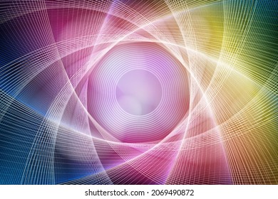 Abstract rainbow background. Futuristic multicolored wallpaper for computer, design element. Stock vector illustration.