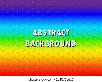 Abstract rainbow background with glass transparent balls. Modern banner or poster design. You can use for ad, poster, web, artwork, page, cover report. eps10 - Vector