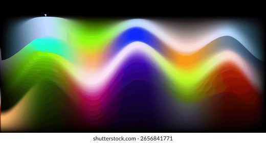 Fondo Abstractas del arco iris - neón brillante como ilustración coloreada