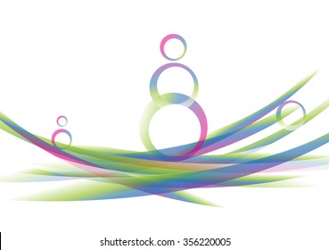 Abstract Rainbow Background. Greeting Card. Vector