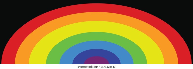 Abstract rainbow background. LGBT pride colorful spectrum  isolated on black background.