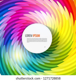 Abstract rainbow background. Minimal style. Dynamic background.