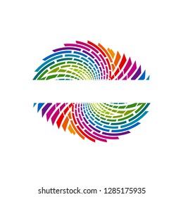 Abstract rainbow background. Minimal style. Dynamic background.