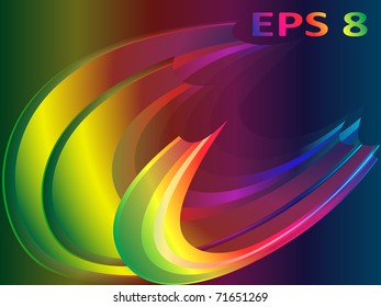 Abstract rainbow background (no transparency)