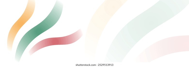 Abstract rainbow background with overlapping fluid shapes on a white background eps10