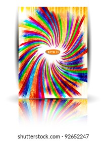 Abstract rainbow background. rainbow spiral
