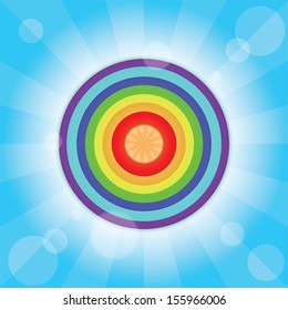 Abstract rainbow background, VECTOR, EPS10