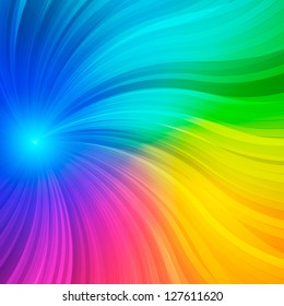 Abstract rainbow background. Vector illustration.